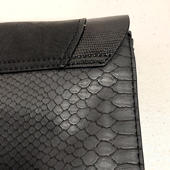 Guess Black Vegan Leather Clutch with Silver Studs - Picture 10 of 10